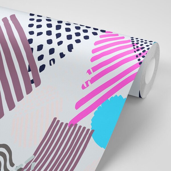 Tapeta Memphis vzor v pop-art stylu