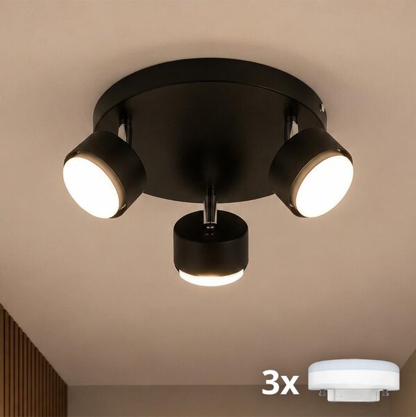 Brilagi - LED Bodové svítidlo MONO 3xGX53/30W/230V černá