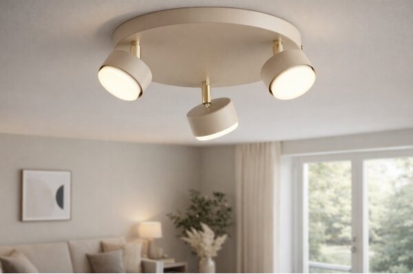 Brilagi - LED Bodové svítidlo MONO 3xGX53/30W/230V béžová/zlatá