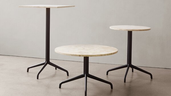 Audo Copenhagen designové kavárenské stoly Harbour Column Counter Table Star Base (průměr 60 cm)