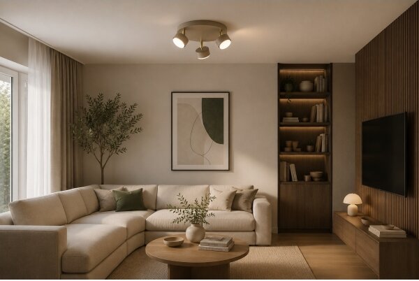 Brilagi - LED Bodové svítidlo MONO 3xGX53/30W/230V béžová/zlatá