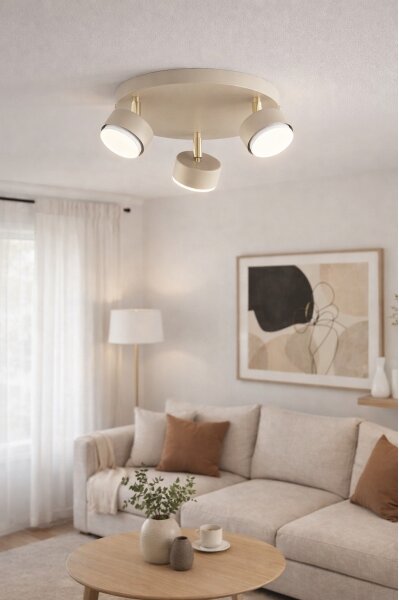 Brilagi - LED Bodové svítidlo MONO 3xGX53/30W/230V béžová/zlatá
