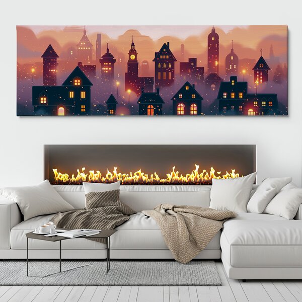 Obraz na plátně - Když v Coventry chumelí FeelHappy.cz Velikost obrazu (šířka x výška): 120 x 40 cm