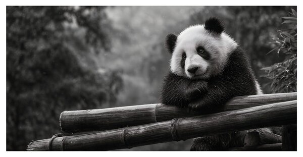 Obraz klidná panda v přírodě