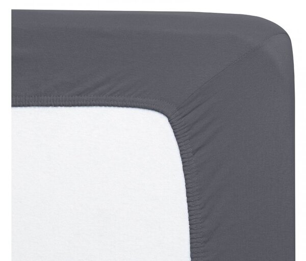 Florella Prostěradlo Avance Jersey 45 Schiefer Zvolte jeden rozměr prostěradla: 90-100x200 cm