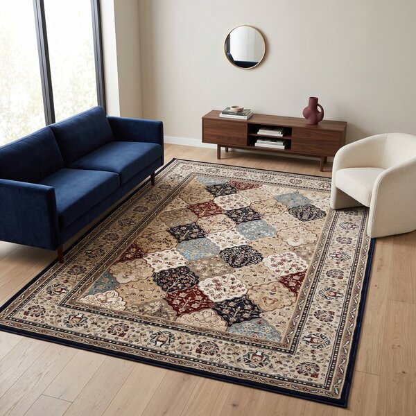 Angel Carpet, Kusový koberec Sultan 25 Blue, 60x110, vícebarevná, kancelář