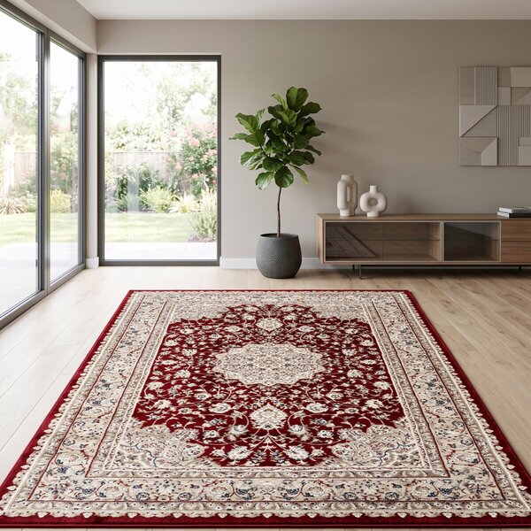 Angel Carpet, Kusový koberec Sultan 12 Red, 60x110, červená, kancelář