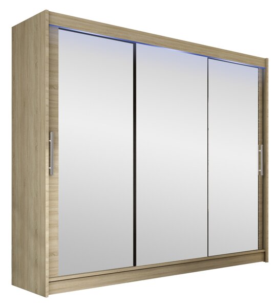 Skříň Dasto III, Barva: černá, Osvětlení: bez osvětlení 5903211233159