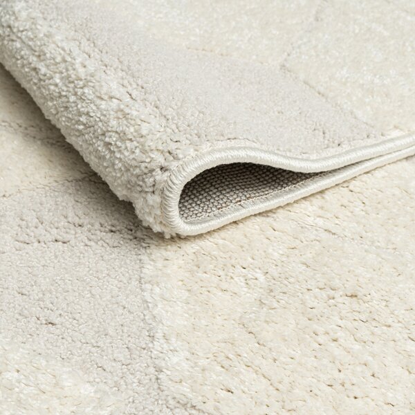 Angel Carpet, Kusový koberec Aurora 11 White, 60x110, bílá, kancelář