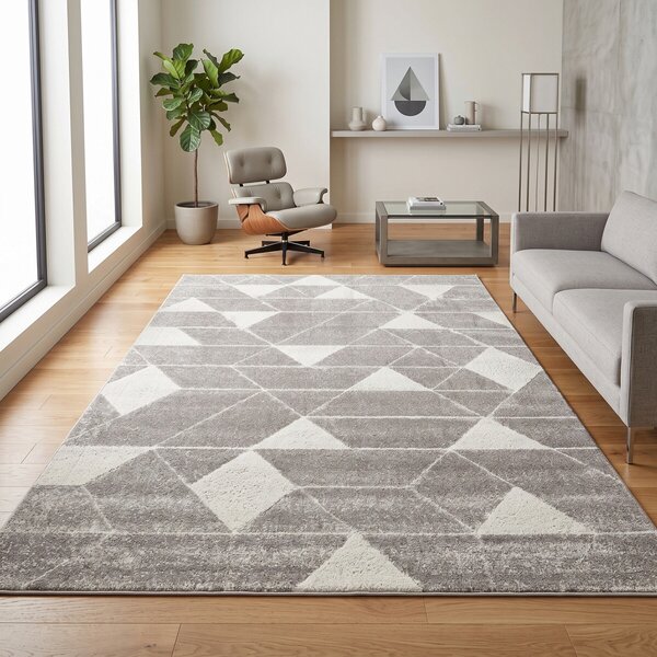 Angel Carpet, Kusový koberec Aurora 11 Grey, 60x110, šedá, kancelář