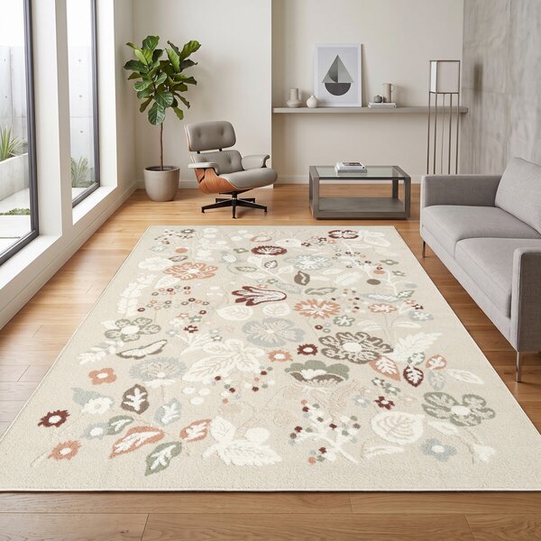 Angel Carpet, Kusový koberec Aurora 25 Beige, 60x110, béžová, kancelář
