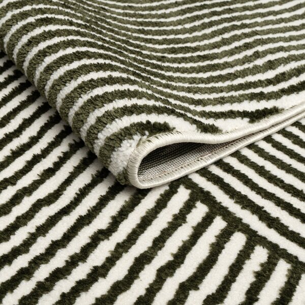 Angel Carpet, Kusový koberec Zafiro 25 Green, 60x110, zelená, kancelář