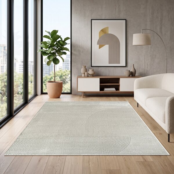 Angel Carpet, Kusový koberec Zafiro 25 Grey, 60x110, šedá, kancelář