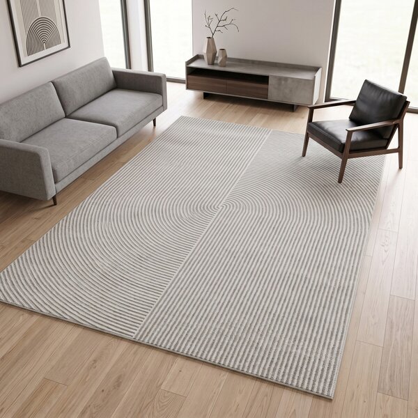 Angel Carpet, Kusový koberec Zafiro 19 Grey, 60x110, šedá, kancelář