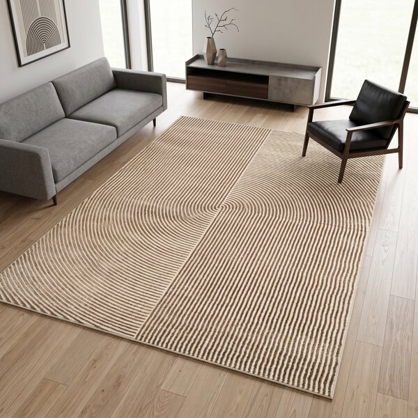 Angel Carpet, Kusový koberec Zafiro 19 Gold, 60x110, žlutá, kancelář