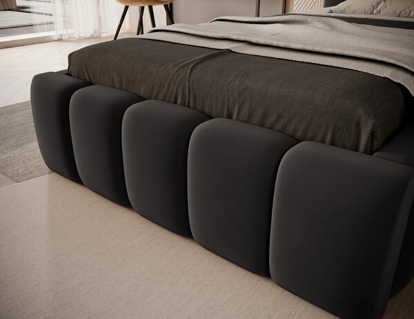 Jednolůžková čalouněná postel 90x200 VEMIO 1 - hnědá