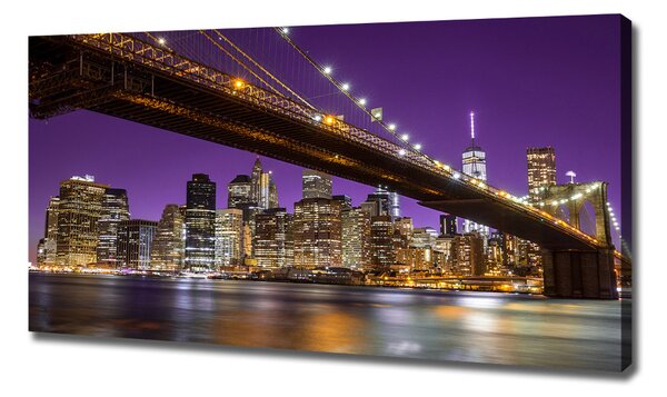 Foto obraz na plátně Manhattan noc oc-81069964