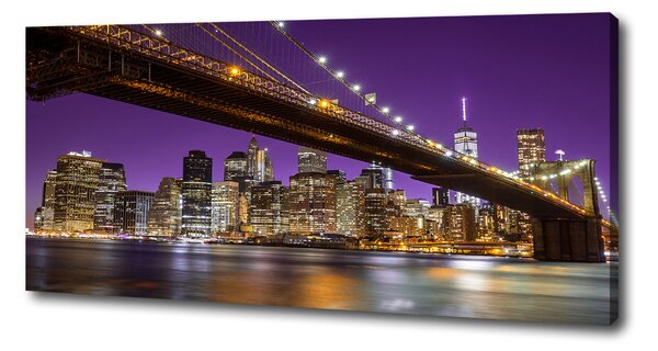 Foto obraz na plátně Manhattan noc oc-81069964