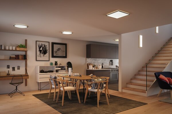 Paulmann 70992 Atria Shine, matně chromové stropní svítidlo s korónou, 22W LED 3000K tříkrokové stmívání, průměr 42cm