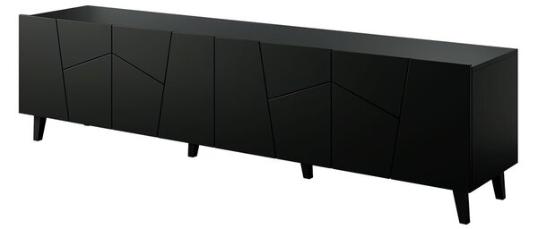 TV stolek Itrulto, Barva: černá / černá + dub craft 5903211210457