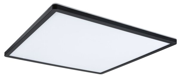Paulmann 71016 Atria Shine, černé stropní svítidlo s korónou, 22W LED 4000K tříkrokové stmívání, 42x42cm