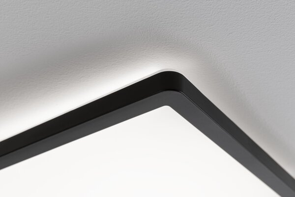 Paulmann 71016 Atria Shine, černé stropní svítidlo s korónou, 22W LED 4000K tříkrokové stmívání, 42x42cm
