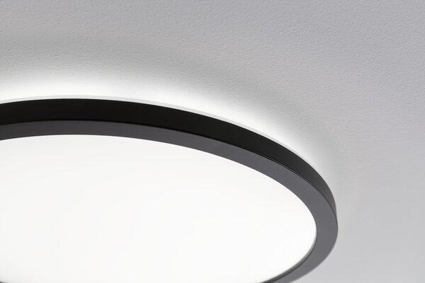 Paulmann 71012 Atria Shine, černé stropní svítidlo s korónou, 16W LED 4000K, průměr 29,3cm