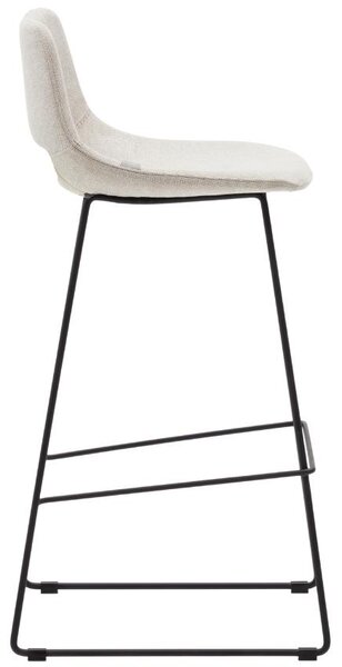 Béžová látková barová židle Kave Home Zahara 76 cm