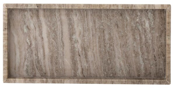 -25 % Dny MOMENTI– Šedý mramorový servírovací podnos Bloomingville Majsa 38 x 18 cm