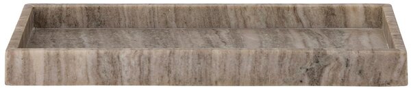 -25 % Dny MOMENTI– Šedý mramorový servírovací podnos Bloomingville Majsa 38 x 18 cm