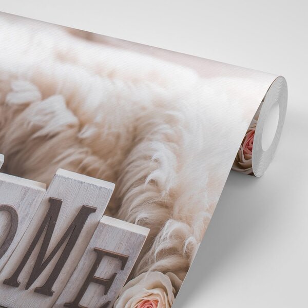Fototapeta zátiší s nápisem Home
