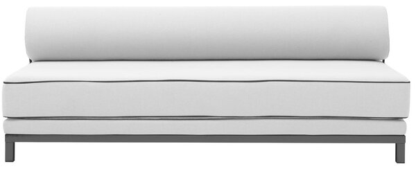 Světle šedá čalouněná dvoumístná rozkládací pohovka Softline Sleep 204 cm