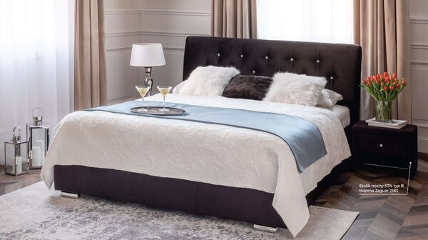 Hauss Moderní postel Amore (mnoho velikostních variant) Odstín postele: Potah skupiny I, Úložný prostor: MEDIUM kostra bez úložného prostoru, Rozměr matrace: 90 x 200 cm