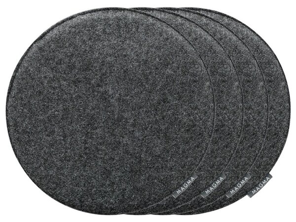 Magma Podsedák na židli Avaro, 4 kusy (kulatá, antracitová) (100247989002)