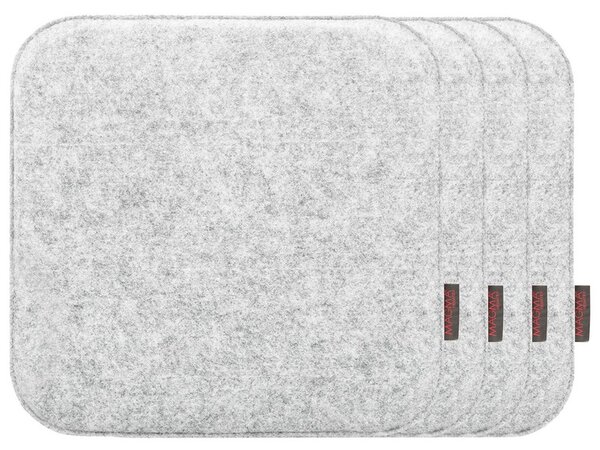 Magma Podsedák na židli Avaro, 4 kusy (čtvercový, šedá) (100247989007)