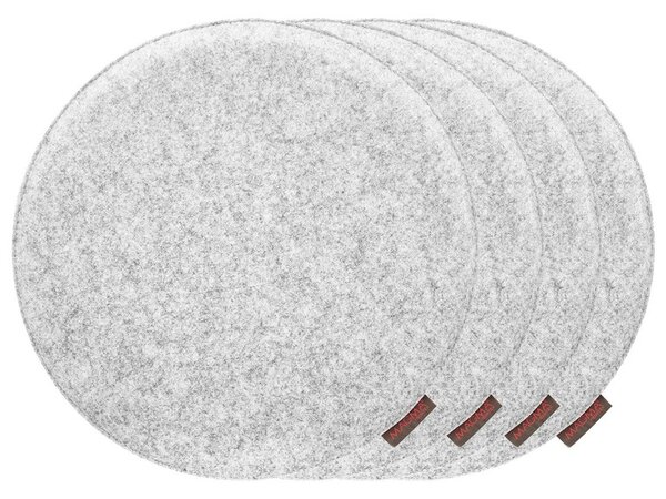 Magma Podsedák na židli Avaro, 4 kusy (kulatá, šedá) (100247989001)