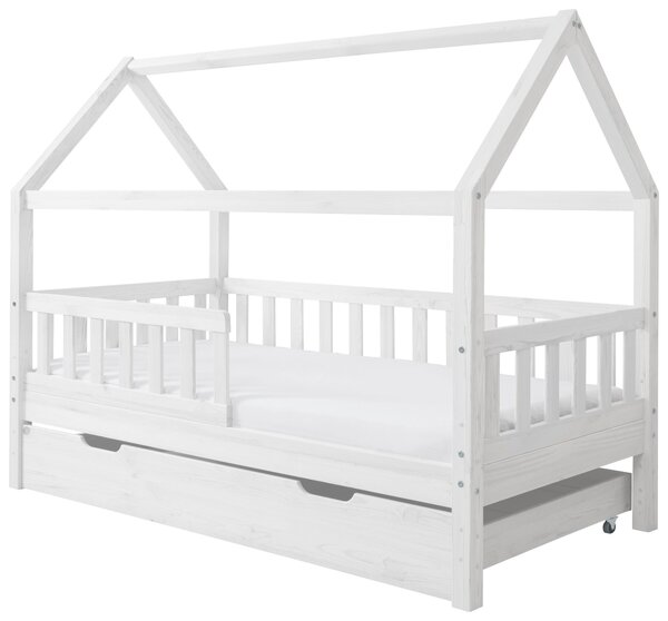 DĚTSKÁ POSTEL SE STŘÍŠKOU, 80/160 cm, bílá MID.YOU - Online Only dětské postele, Online Only
