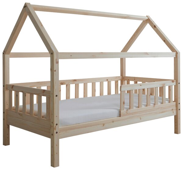 DĚTSKÁ POSTEL SE STŘÍŠKOU, 80/160 cm, přírodní barvy MID.YOU - Online Only dětské postele, Online Only