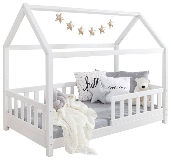 DĚTSKÁ POSTEL SE STŘÍŠKOU, 80/160 cm, bílá MID.YOU - Online Only dětské postele, Online Only