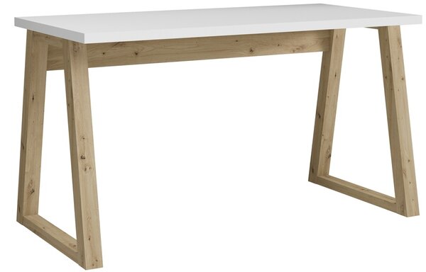 ADRK PC stůl IWO W-ART, bílá/dub artisan