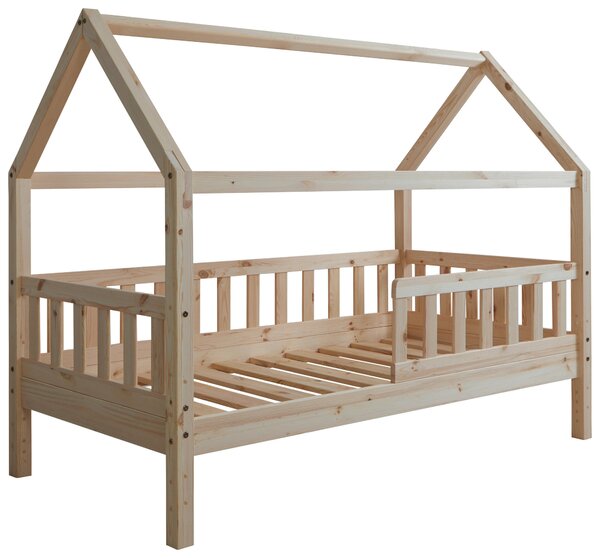 DĚTSKÁ POSTEL SE STŘÍŠKOU, 80/160 cm, přírodní barvy MID.YOU - Online Only dětské postele, Online Only