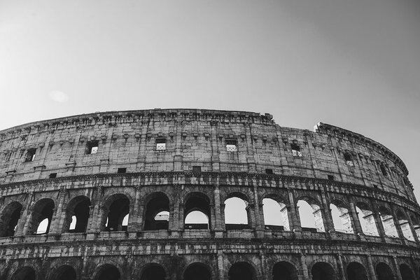 Fototapeta Koloseum v černobílém provedení
