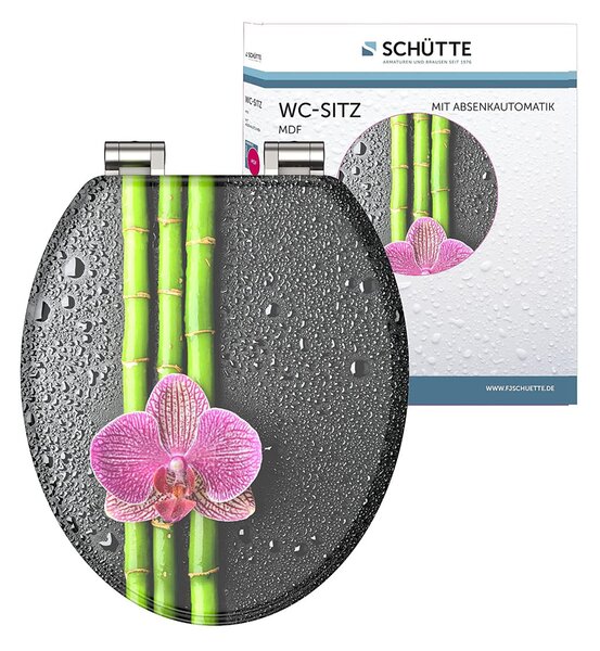 Schütte Záchodové prkénko se zpomalovacím mechanismem (orchidej) (100335885001)