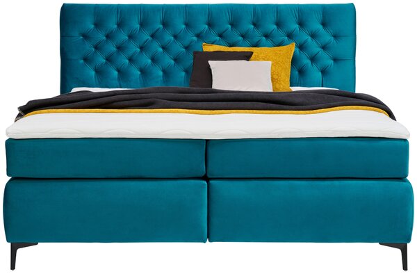 POSTEL BOXSPRING, 160/200 cm, tyrkysová Esposa - Manželské postele, Online Only