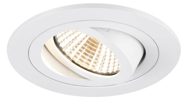 BIG WHITE SLV NEW TRIA 75 stropní vestavné svítidlo, 2700K, 38°, IP 20, kulaté, bílá 1007401