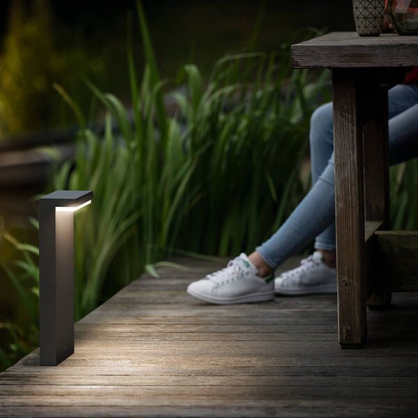 Philips LED podsvícení podstavce Bustan, 2 700 K, Černá, Hliník, Moderní