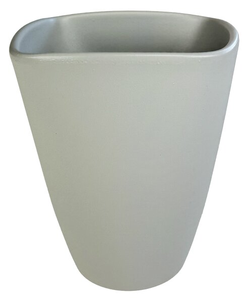 Váza keramická 14 cm STRUKTUR sv.šedá