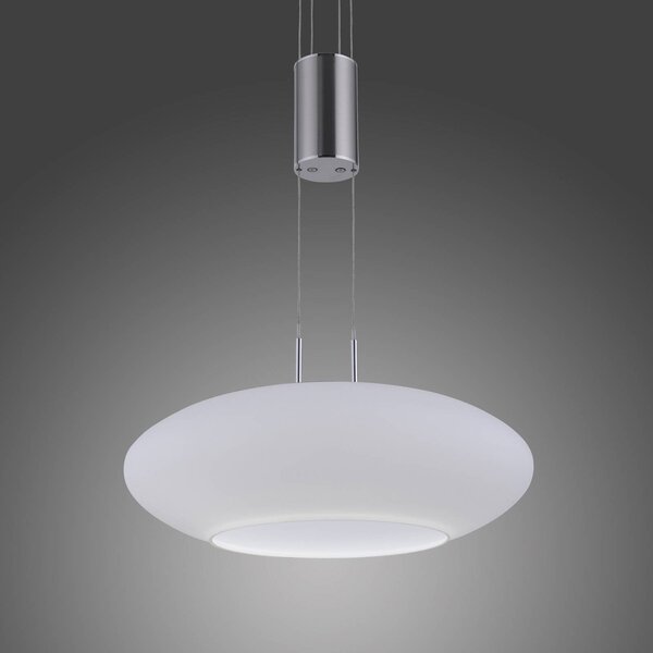Q-Smart-Home Paul Neuhaus Q-ETIENNE LED závěsné světlo 1 zdroje, stmívatelný, Hliník / šedá / zinek, Obývací pokoj / jídelna, kov, Moderní