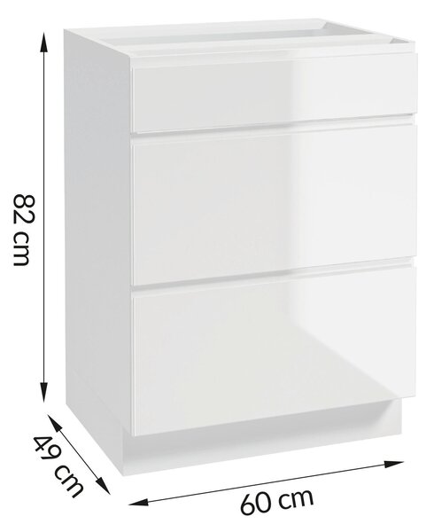 KUCHYŇSKÝ BLOK BEZ SPOTŘEBIČŮ 204 cm MID.YOU - Online Only kuchyňské linky, Online Only