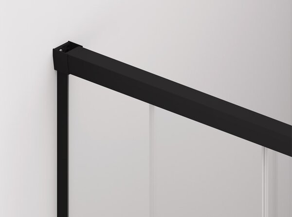 Ronal CADURA CAS2 posuvné sprchové dveře 110 cm Šířka: 1100 mm, Profil: Bílá, Sklo: Hladké čiré